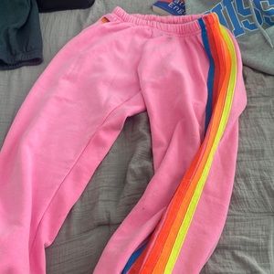 Aviator nation pink sweatpants